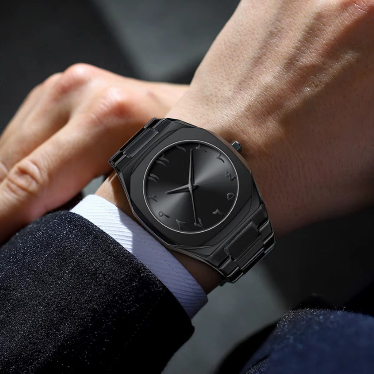 Black Arabic Aura Watch