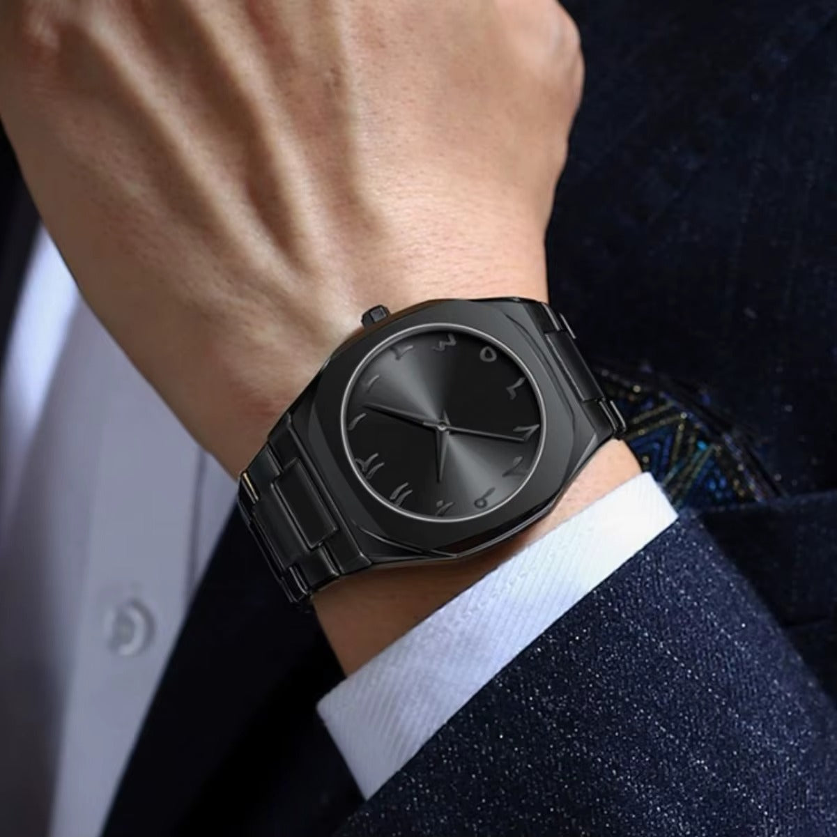 Black Arabic Aura Watch